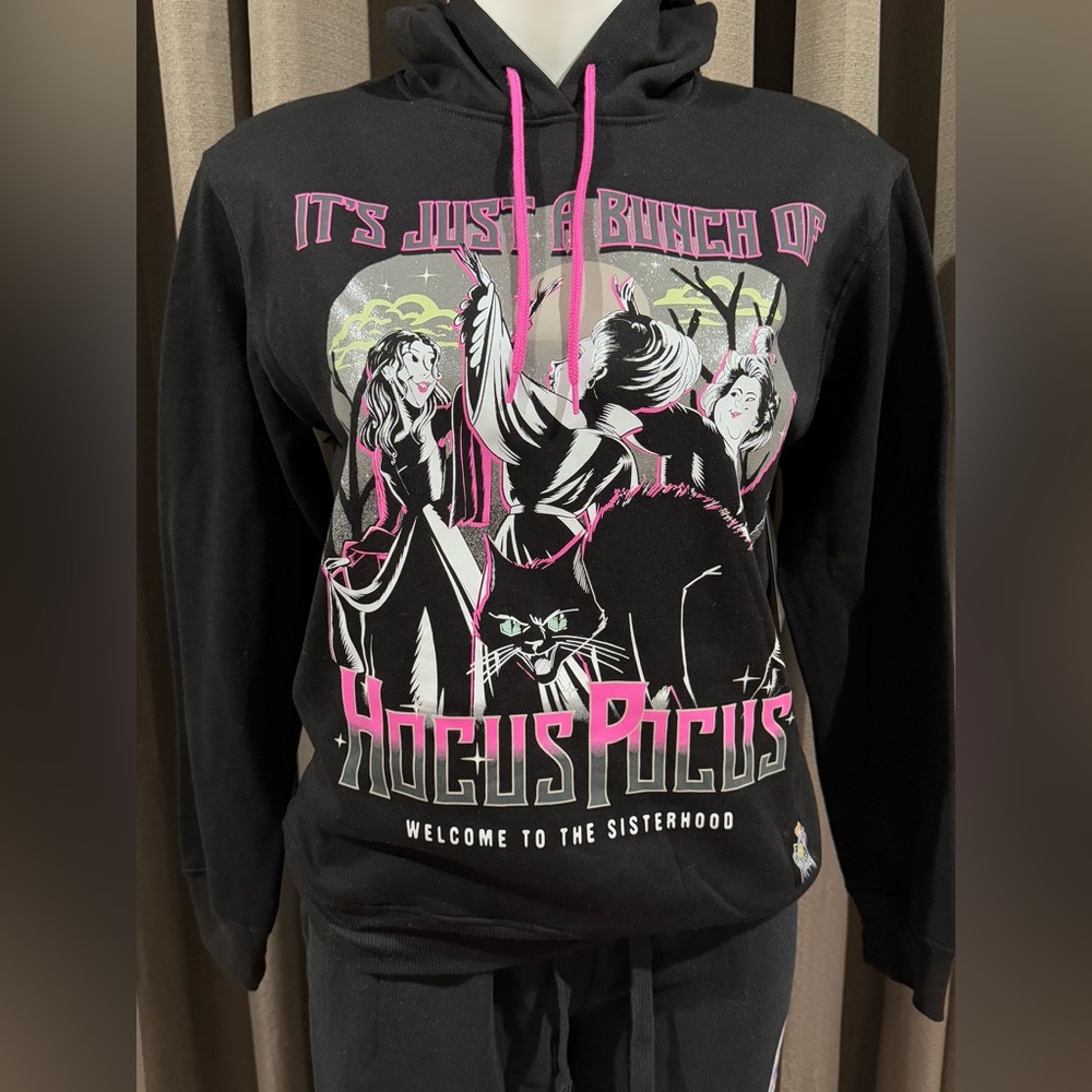 New Hocus Pocus Women’s Graphic Print Hoodie, Sizes XS 0-2